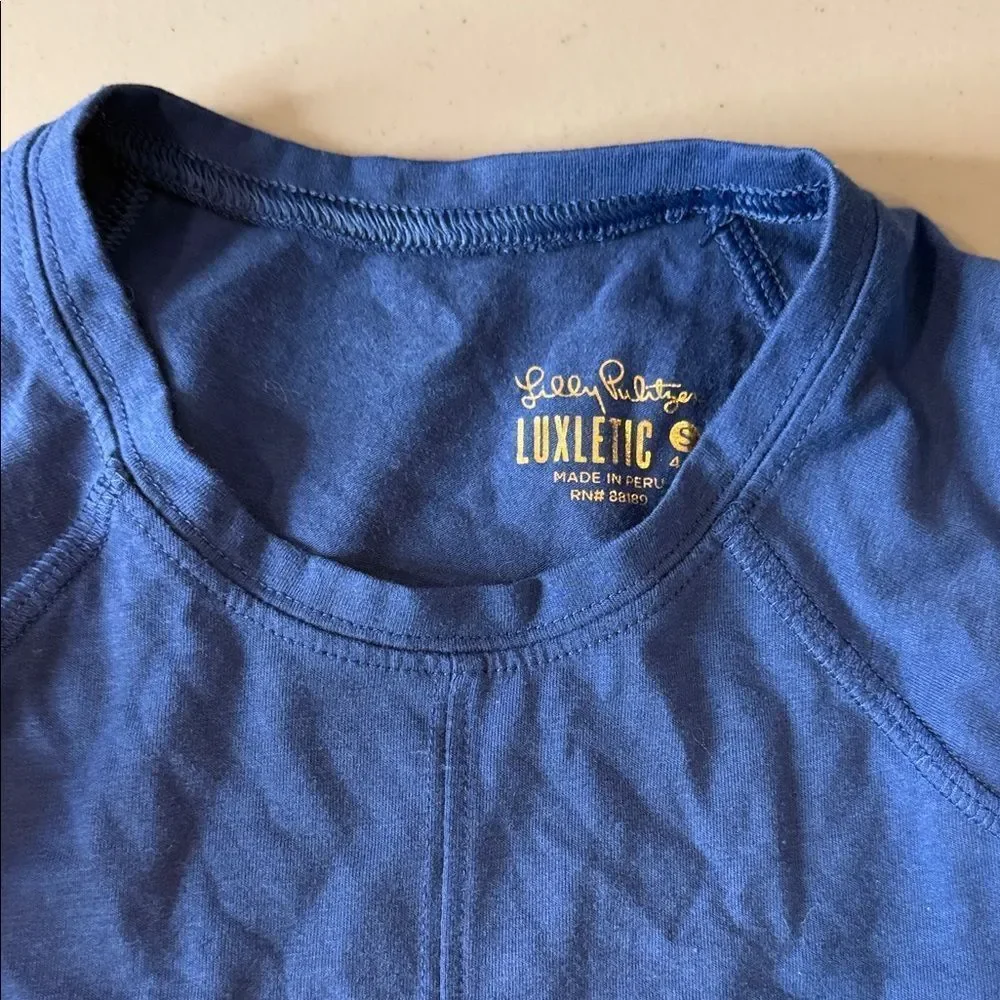 Lilly Pulitzer Girls Red Sweater and Blue Shirts Tshirt S(4-5)